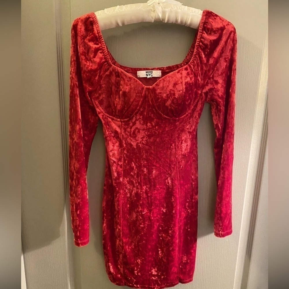 Madden NYC Velvet Corset BodyCon Dress XXL (19)